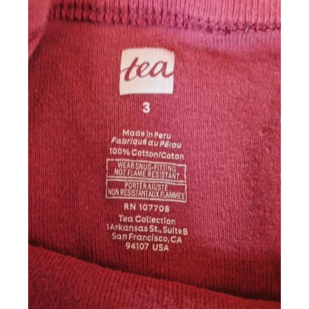 pajama 3T Tea Pink Reindeer Long Sleeve Shirt Pants Set